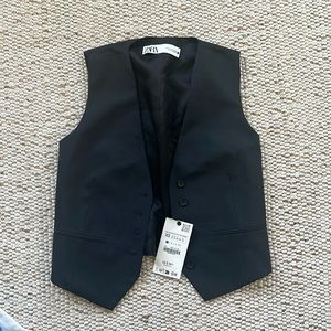 Zara black vest size xs